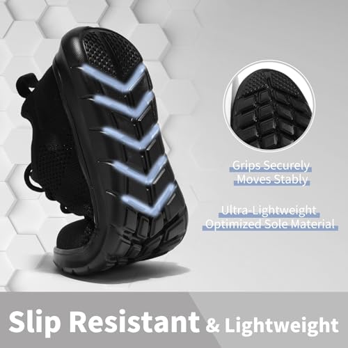 Men's Slip On Walking Shoes Non Slip Running Tennis Shoes Lightweight Breathable Athletic Gym Workout Cross Training Sneakers4