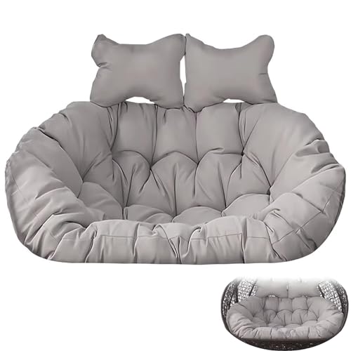 Cojines de repuesto para silla de huevo colgante de 2 plazas impermeables y desmontables 2