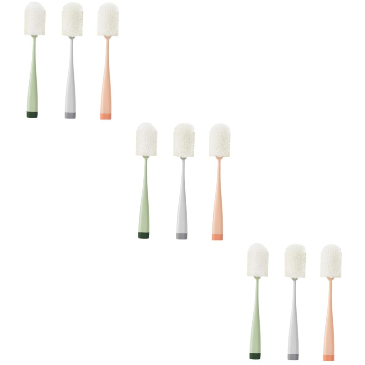 PartyKindom 9stücke Reinigungsbürste Für Flaschen Langer Griff Wiederverwendbare Reinigungsbürste Für Gläser Tassen Und Babyflaschen Effektive Haushaltsreinigung -frei Ergonomisches