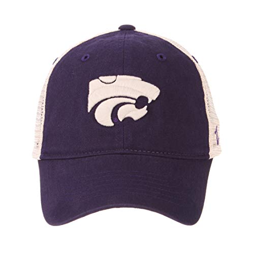 NCAA Zephyr Kansas State Wildcats Mens University Relaxed Hat, Adjustable, Team Color/Stone
