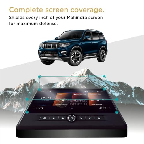 Image of Spartan Shield Screen Guard for MAHINDRA SCORPIO N 2026 FACELIFT || 12.3 Inch Infotianment Touchscreen + Instrument Cluster Protector || Z8S, Z8, Z8T & Z8L Models || Car Display Accessories [Not Tempered Glass]