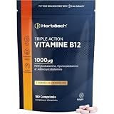 Vitamine B12 Methylcobalamin et Cyanocobalamin 1000 µg - Triple...