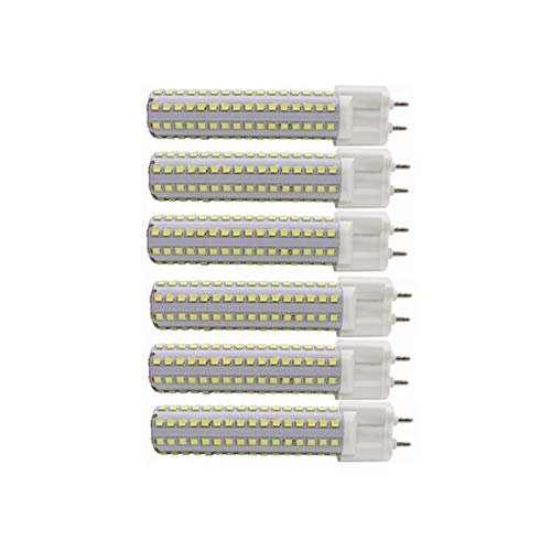 WELSUN Ampoules de 15W G12 LED, lumière d'inondation d'halogène de base de G12 150W lampe d'inondation de rechange de maïs de 360 ​​° pour le magasin de paysage de garage de rue usine AC85-265v 6-pack