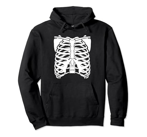 Ribcage Costume Funny Xray Halloween camiseta diseño hombres mujeres Sudadera con Capucha