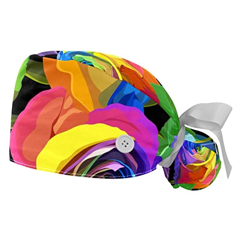 Chapeaux de travail roses JDEZ lot de 2 casquettes de travail respirantes mixtes