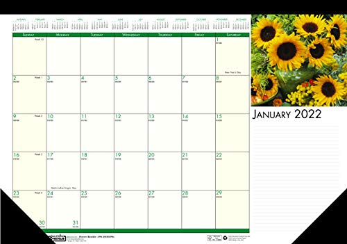 Calendrier de bureau mensuel fleuri pour embellir et organiser votre coin bureau
