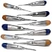 Dental Elevator Set of 10 LUX C+S 1.5mm - 5mm Tips STR + CRV for Tooth Molar Root Extraction Made of Stainless Steel with Hollow Handle Surgical Implant Luxating Instruments