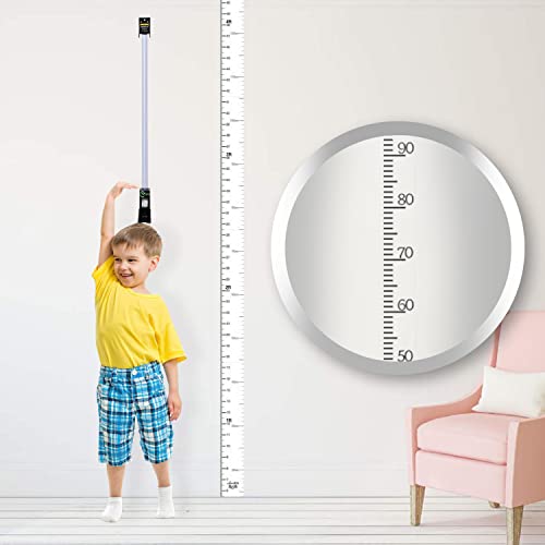 Image of RCSP Height Measuring Scale Stature Meter 200cm /2m for Height Measurement, Wall Mounted Growth Meter for Kids & Adults | Durable Plastic Roll Ruler Tape for Gym, Home