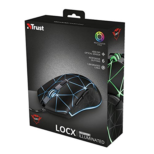 Trust Gaming GXT 133 Locx LED Gaming Maus (800-4000 DPI)