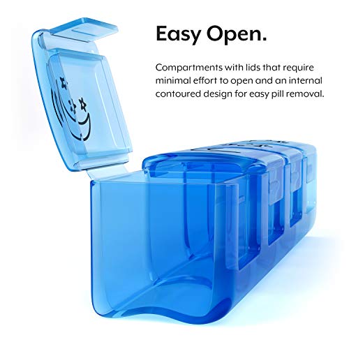 Aidteq Premium pillendoos organisator 7 dagen 4 keer per dag AM PM reisspillendispenser voor pillen, medicijnen en… - Image 7