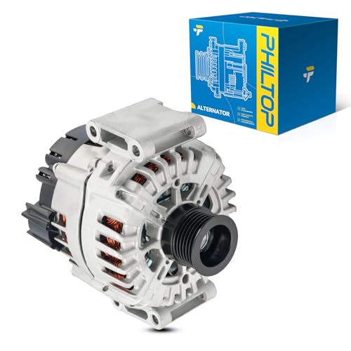Image of PHILTOP Alternator Compatible with 2008-2012 GL450 2008-2011 ML350 3.5L 2008-2012 GL550, 2008-2011 R350 2009-2015 G550 2008-2011 ML550 2010-2011 SLK350, 180 Amp Alternator Replace 11455N FG18S016 | Fits 2008-2012 Mercedes-Benz GL550 V8 5.5L, 2010-2011 Mercedes-Benz ML350 V6 3.5L, Replacement OE 12977, 11455N