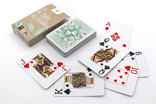 Öko Poker Kartenspiel, nachhaltig + ökologisch, Pokerkarten aus Spielkarten Karton für die Umwelt (1x, Karten in Faltschachtel) – Bild 4