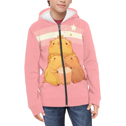 HUIACONG Children Long Sleeve Hoodie for Boys Girls Jackets with Zipper3