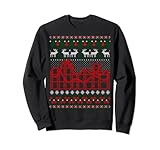 Roller Coaster Scene Ugly Christmas Sweater Sweatshirt