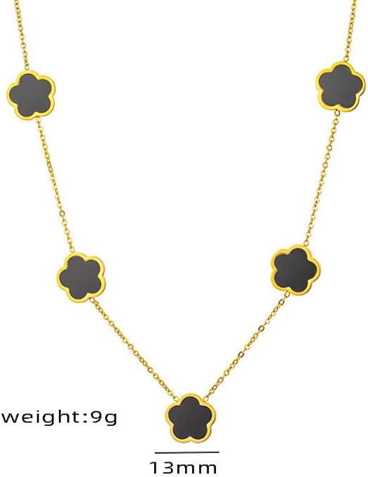 18K Gold Plated Four Leaf Clover Necklace For Women Four Leaf Clover Necklace Flower Lucky Pendant Dainty Jewelry - Image 6