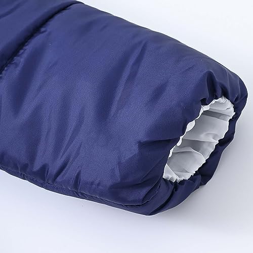 Girls Winter Coats Hooded Sherpa Lined Lightweight Jacket Thick Warm Puffy Waterproof Windproof Cotton Jackets (NY1, 6-7 Years)4