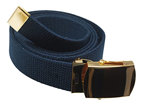 skippers Military Style Web Belt, Navy, 1-1/4