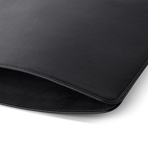 Comfyable ノートパソコンスリーブ 13インチ MacBook Air (M4 & M3 & M2 & M1 2022 & 2020), MacBook Pro 13インチM2 M1 (2016-2022) に対応 - スリム保護フェイクレザーケース マグネットクロージャー付き(モデル# A3240 A2338 A2337) ブラック