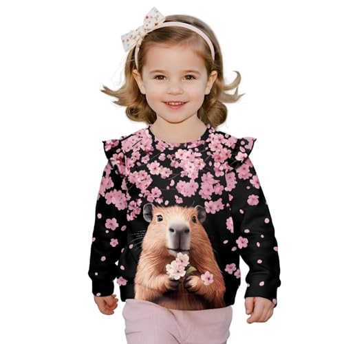 Girl Sweatshirt Clothes Thick Kids Long Sleeve Fashion Pullover Tops Clothes Loose Crewneck Sweatshirts