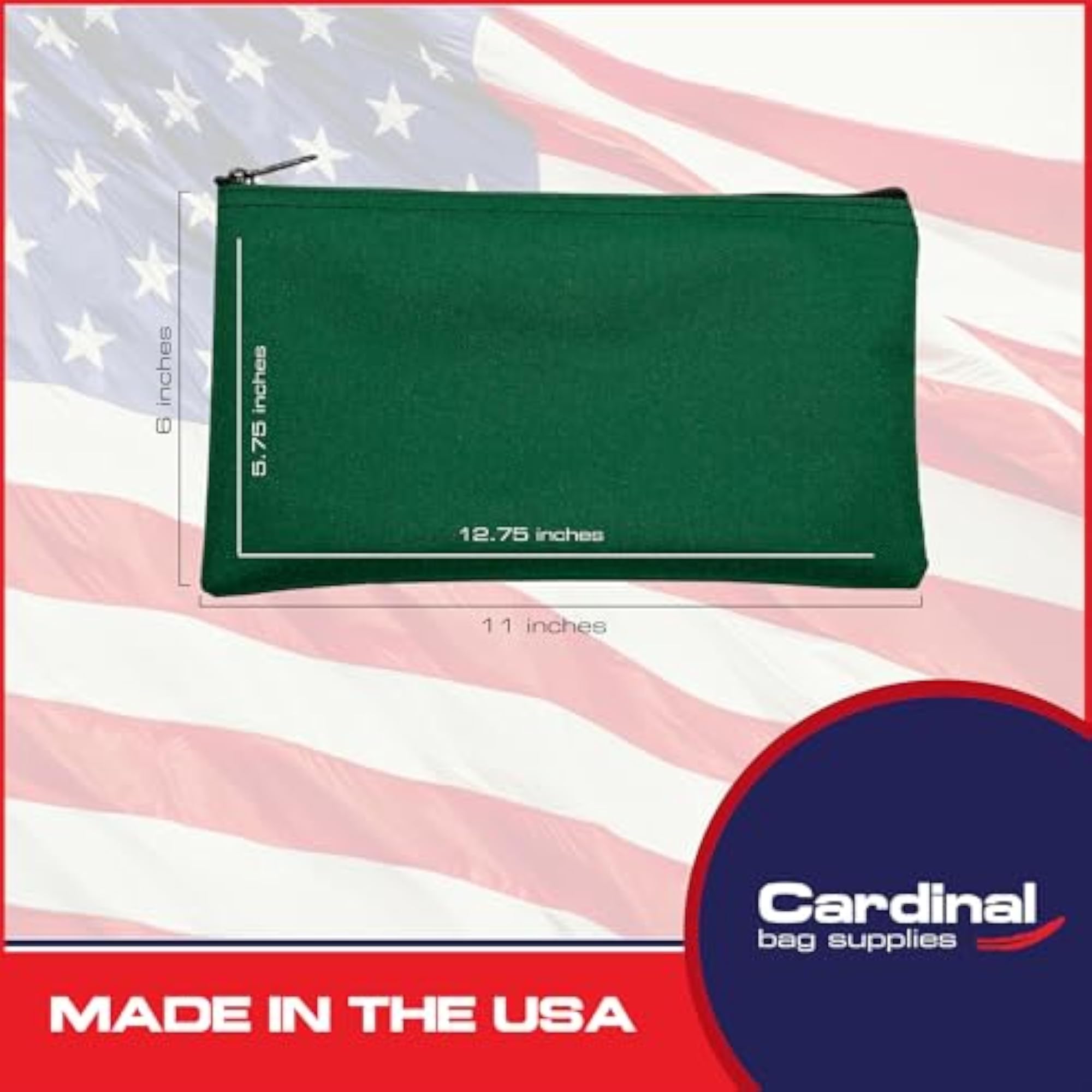 Cloth Zipper Pouch 2-Pack, Forest Design