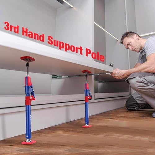 Image of WORKPRO Cabinet Jacks, 18-1 /2 inch to 29-1 /2 inch Adjustable Support Pole, 4-Pack