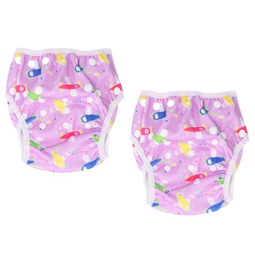 Alomejor Baby Adjustable Swim Diaper Pants, Washable Button Closure, Toddler Swim Diaper for Lessons, Elastic Design (T16) (T16) (T19)