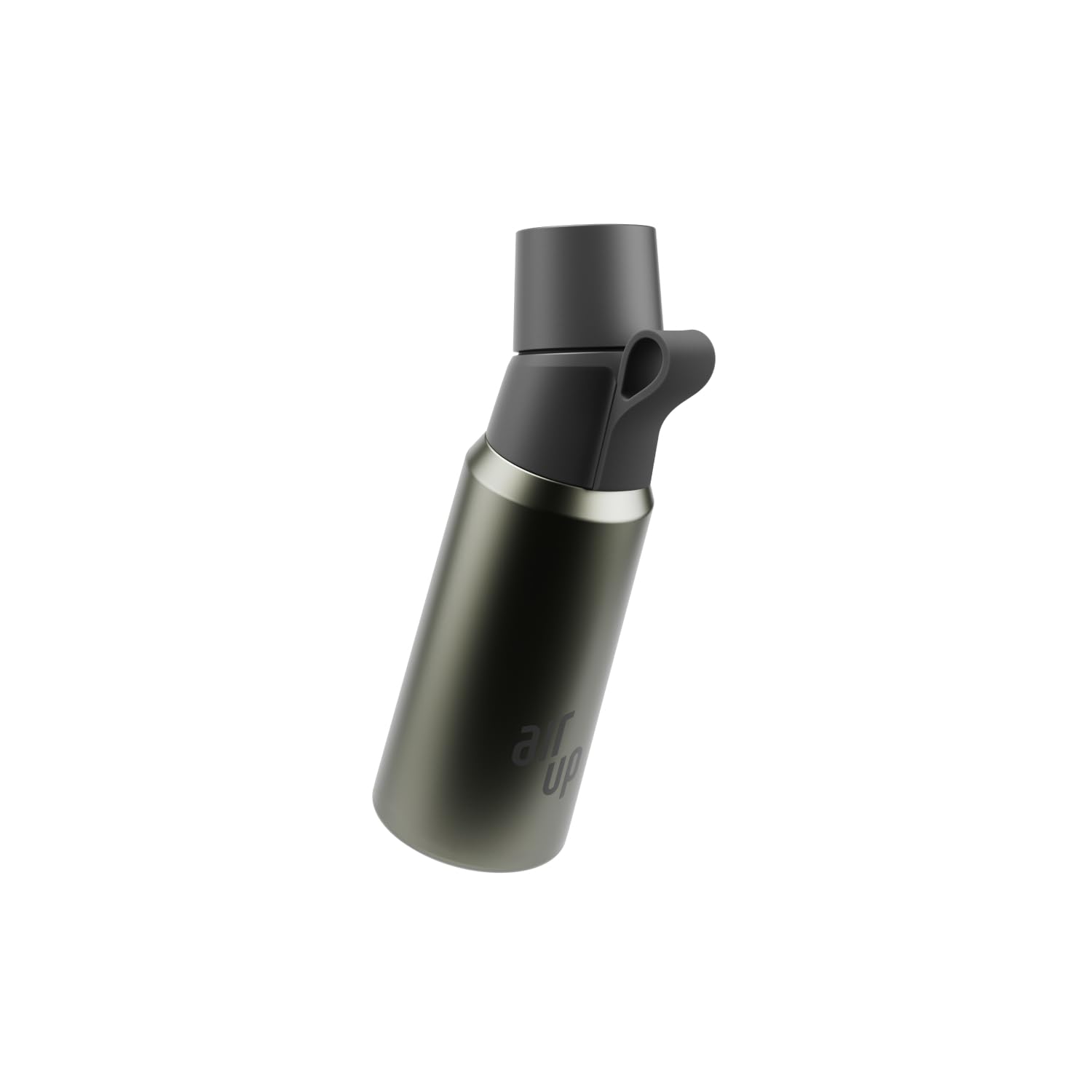 A/U® Re-Steel bottiglia in acciaio inox Original Starter Set incl. cialde in 3 gusti, senza zucchero, bottiglia termica I 480 ml con aroma, mantiene l'acqua fredda per 14 ore I Dusky Obsidian