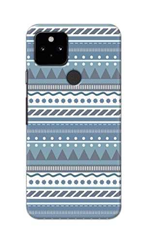 Image of PRINTFIDAA Printed Hard Back Cover Case for Google Pixel 5 Back Cover (Seamless Geometric Tribal Pattern) -1803
