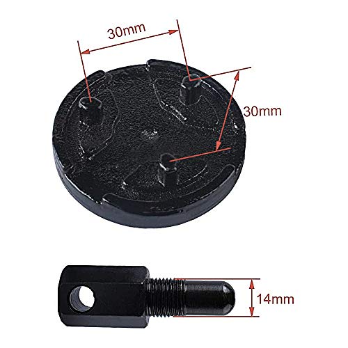 Poweka Chainsaw Clutch Flywheel Removal Tool 14mm Piston Stop Dismount Tool Fit for Husqvarna Echo 45/52/58 2 Cycle Chain Saw