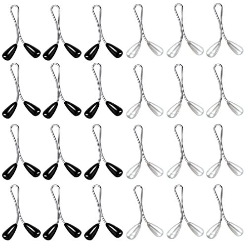 YADOCA 12-24Pcs Pieces Hijab Clip Brooch Pin for Woman Muslim Faux Pearl Scarf Clips Scarf Pin Headscarf Shawl Scarf Brooches Pearl Safety Hijab Clip Costume Accessory Jewelry