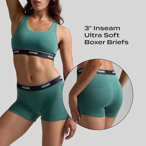 Woxer Womens Boxers - Star 3" Boy Shorts Underwear for Women - Boxer Briefs2