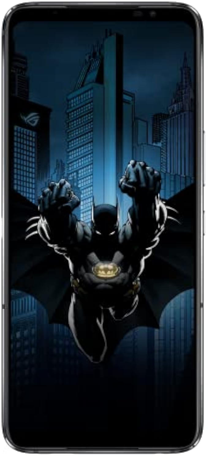 Asus ROG Phone 6 Batman Edition phone, 6.75-inch FHD+ 2448x1080 165Hz,6000mAh battery,50MP / 13MP / 5MP triple camera,12MP front,12GB RAM,256GB storage,5G LTE unlocked D LTE unlocked ual SIM, AI2201-1
