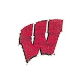 Fan Creations NCAA Wisconsin Badgers Unisex University of Wisconsin Team Logo 8in Cutout, Team Color, 8 inch