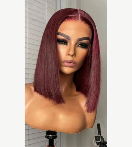 Perruques cheveux humains invisibles pour corriger le volume : bob droit 99J