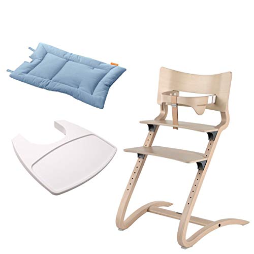 Leander - Trona Para Adultos, Color Blanco Y Azul Leander - Trona Para Adultos, Color Blanco Y Azul