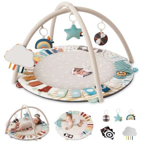 Blissful Diary Baby Play Gym, 5 Development Zones Activity Tummy Time Mat