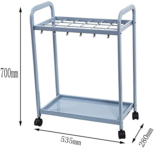 Cadre en métal pour parapluie XMING avec 4 roulettes et bac collecteur d'eau intégré - 5