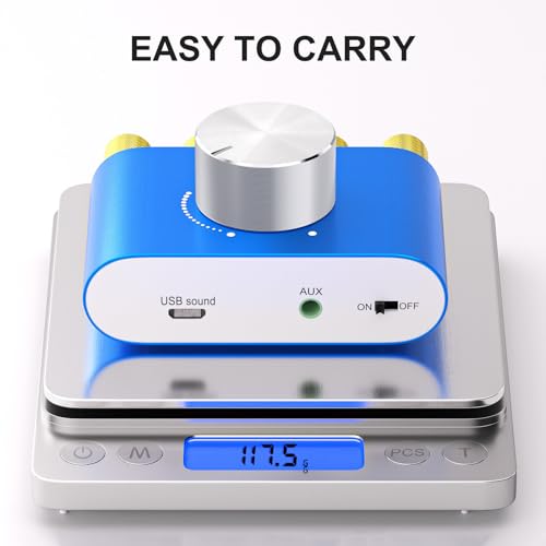 Facmogu SKU17021 F900S 160W Mini Bluetooth 5.0 Power Amplifier, 2 Channel 80Wx2 Stereo Hi-Fi Digital Amp, Portable Wireless Audio Receiver Sound Speaker Amplifer thumb #4