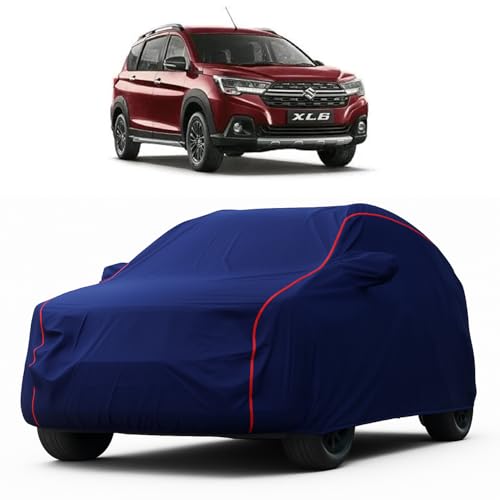 Image of Heavy-Duty Car Cover for Compatible with Maruti XL6 (2019 to 2025 All Models) Deluxe Car Protection Cover - Waterproof & UV-Resistant All-Season Exterior Protection