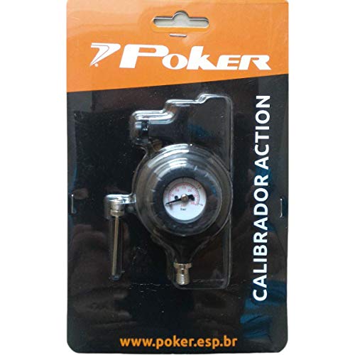 CALIBRADOR Poker ACTION 09050, Preta, Único