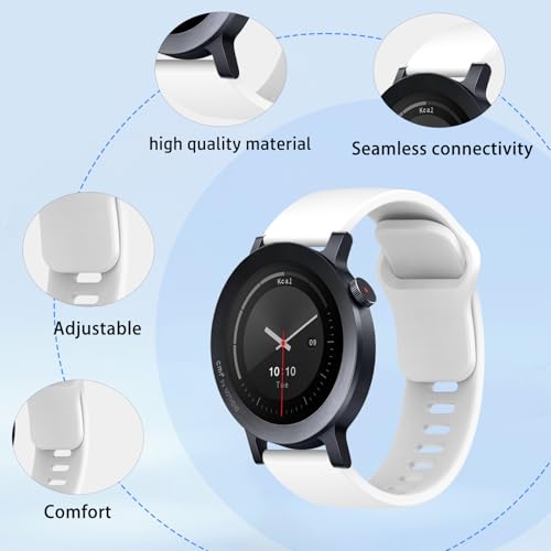 Correa para reloj CMF Watch 3 Pro de silicona blanca miniatura 2