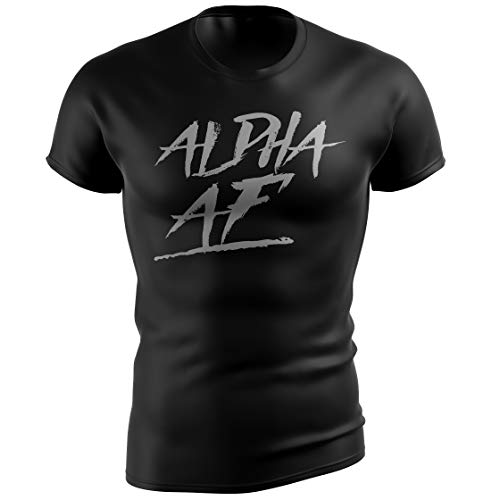 Bodybuilding Shirts for Men - Motivational Gym Muscle Black Tshirt for Workout - Snug Athletic Fit - 100% Cotton Material