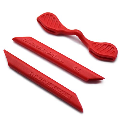 SOODASE rouge Kit caoutchouc silicone de rechange Pour Oakley Radarlock Path/Pitch/Edge Series Des lunettes de soleil