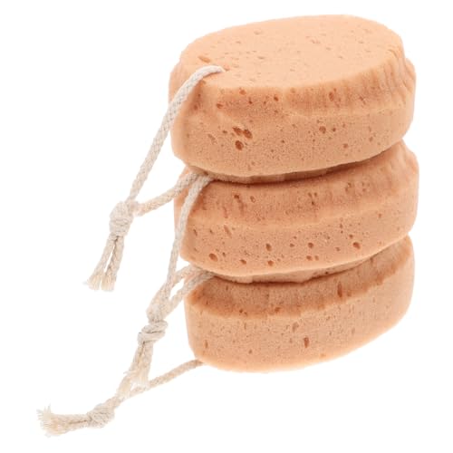 Outanaya 3Piezas Esponjas para Niño Niña Esponja Exfoliante Suave para Recién Nacidos y Pequeños Uds Higiénico y Revitalización de Accesorios para
