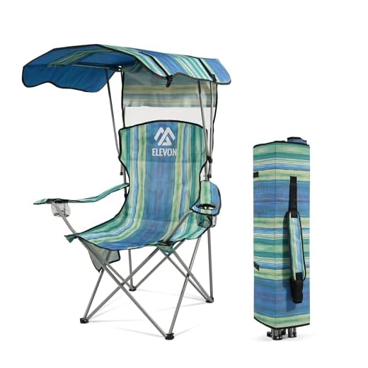 Elevon Camping Chair with Canopy