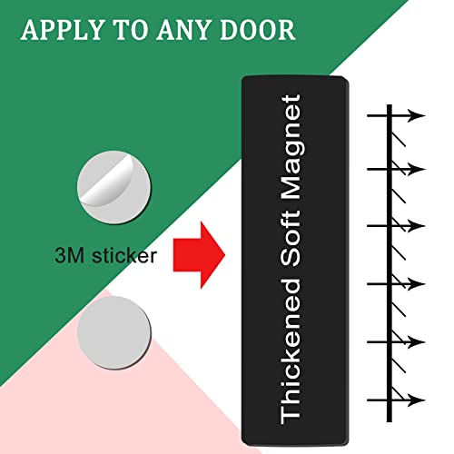 Image of Privacy Sign - Vacant Occupied Sign for Home Bathroom Office Restroom Conference Hotel Hospital, Easy to Read Non-Scratch Magnetic Slider Door Indicator with Clear, Bold & Colored Text - Silver