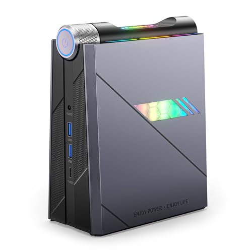 ACEMAGIC AD08 Mini PC, Ιntel i7-11700B (8C/16T, hasta 4,8 GHz), 32 GB DDR4 512GB NVME SSD,Mini Gaming PC con WiFi 6 | TDP 45W | 4K UHD | RGB DDR | Type-C