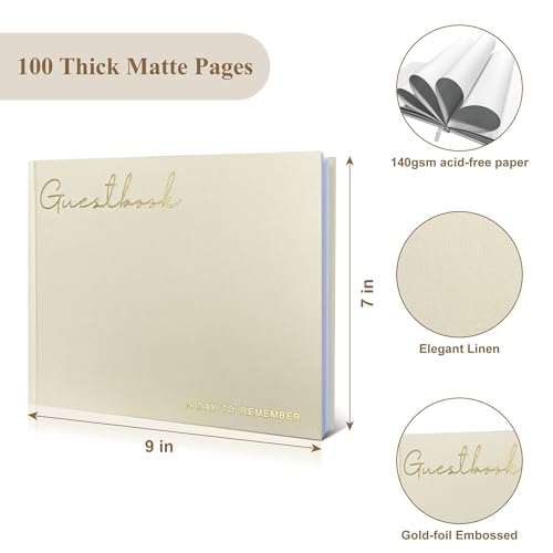 Weddinggiftswedding Wedding Guest Book For Reception, Guestbook To Sign In And Add Polaroid Photos - 2