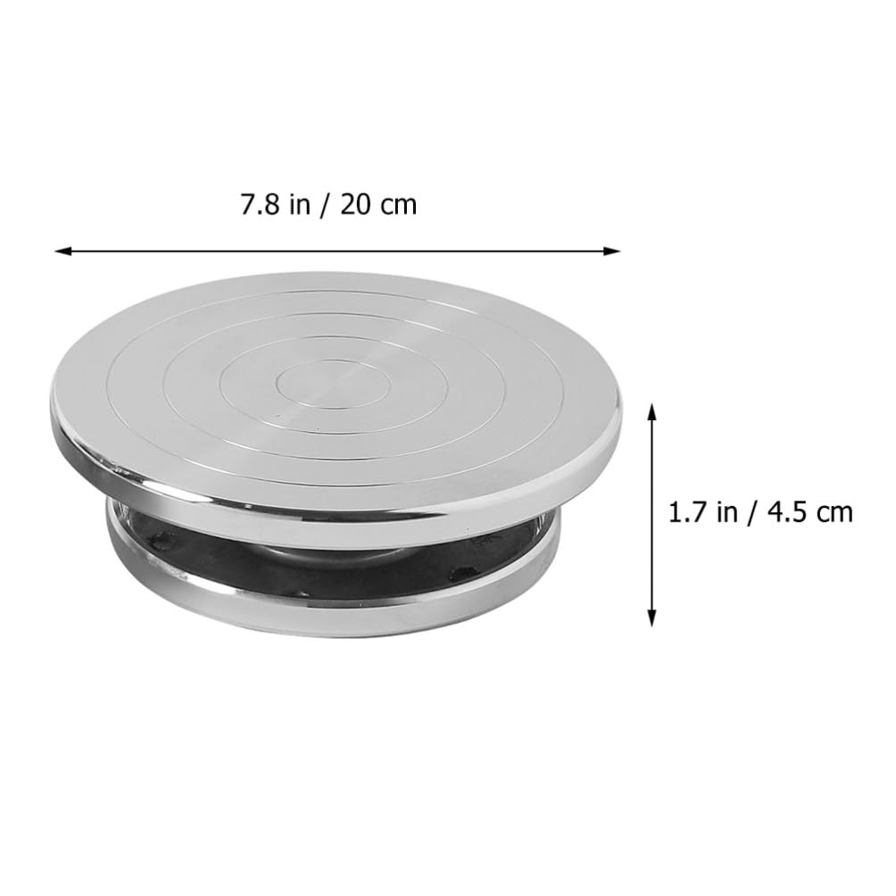 EXCEART Placa Giratoria De Arcilla Rodamiento Giratorio 360 Grados Soporte Para Decoración Base Antideslizante