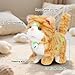 Easfan Walking Plush Kitty Toy Stuffed Animal Electric Interactive Talking Musical Plush Toy Grey Cat Leash Tail Wagging Christmas Birthday Gifts for Kids Toddlers,7